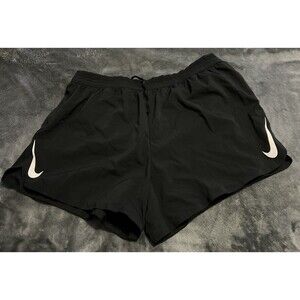 2XL Nike Aeroswift Standard Fit 5" Running Shorts AQ5302-010 Black Men's